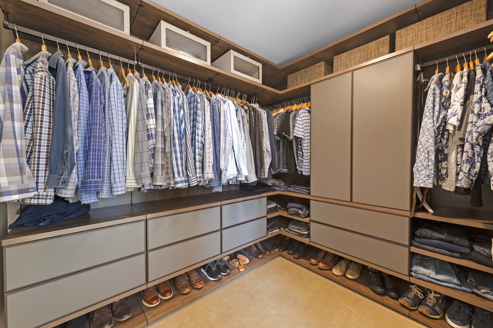 Custom walk-in closet