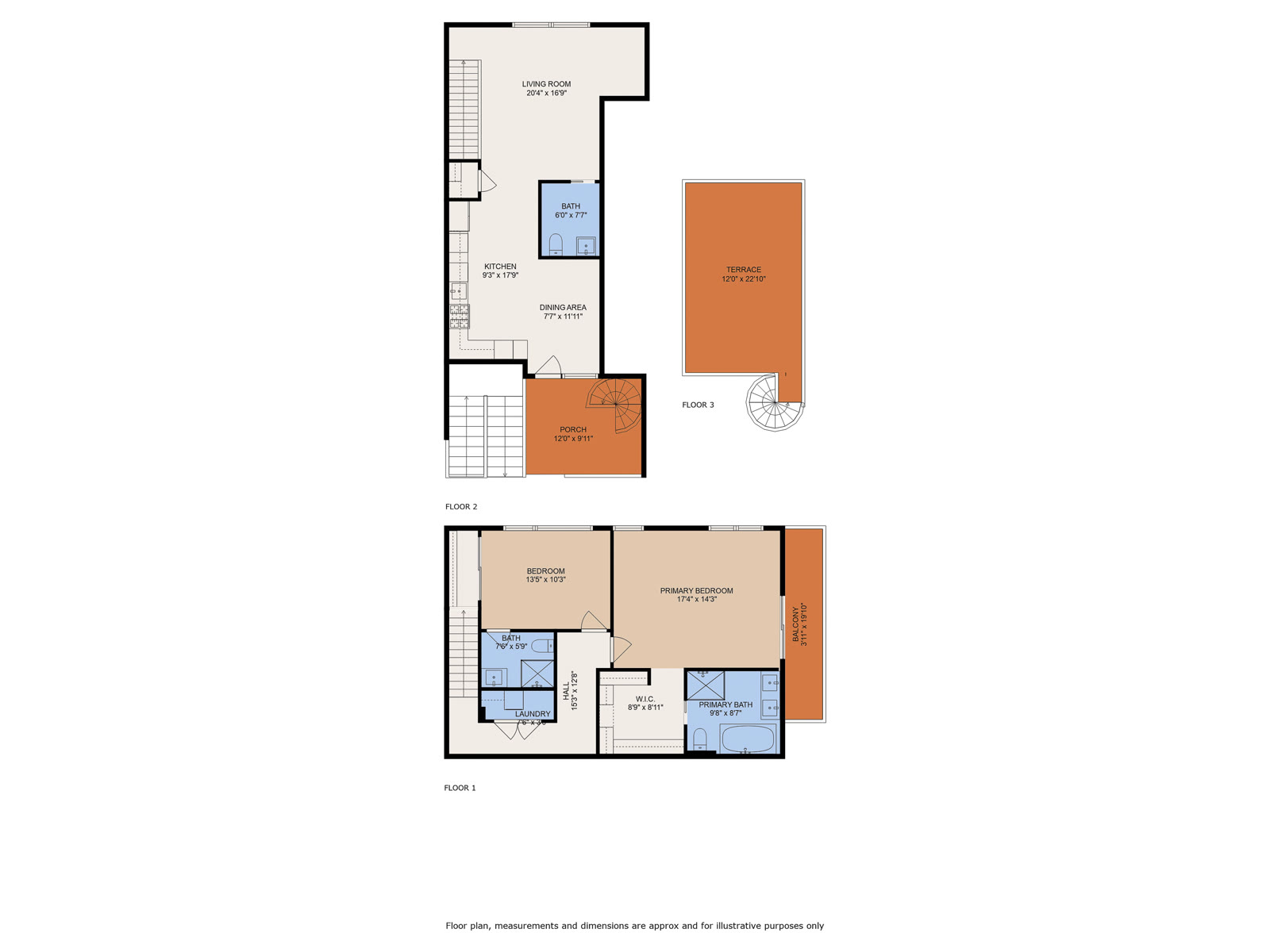Overall floor plan overview across levels